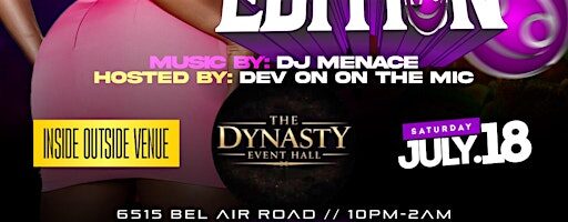 Big 3 Saturdays at Dynasty Event Hall