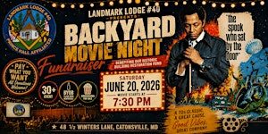 Backyard Movie Night Fundraiser